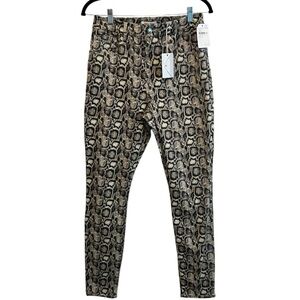 NWT Good American Snake Print Good Legs Jeans Size 14R